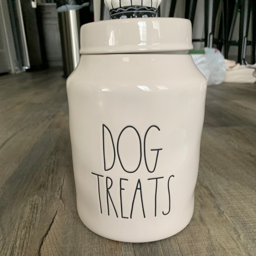Rae Dunn dog treats canister